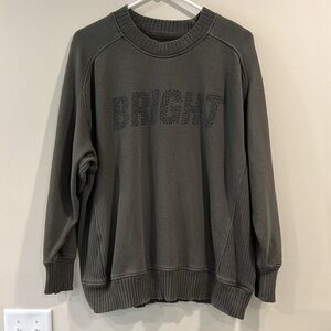 🔥Aerie Oversized Green Sweatshirt Sz XS EUC🔥